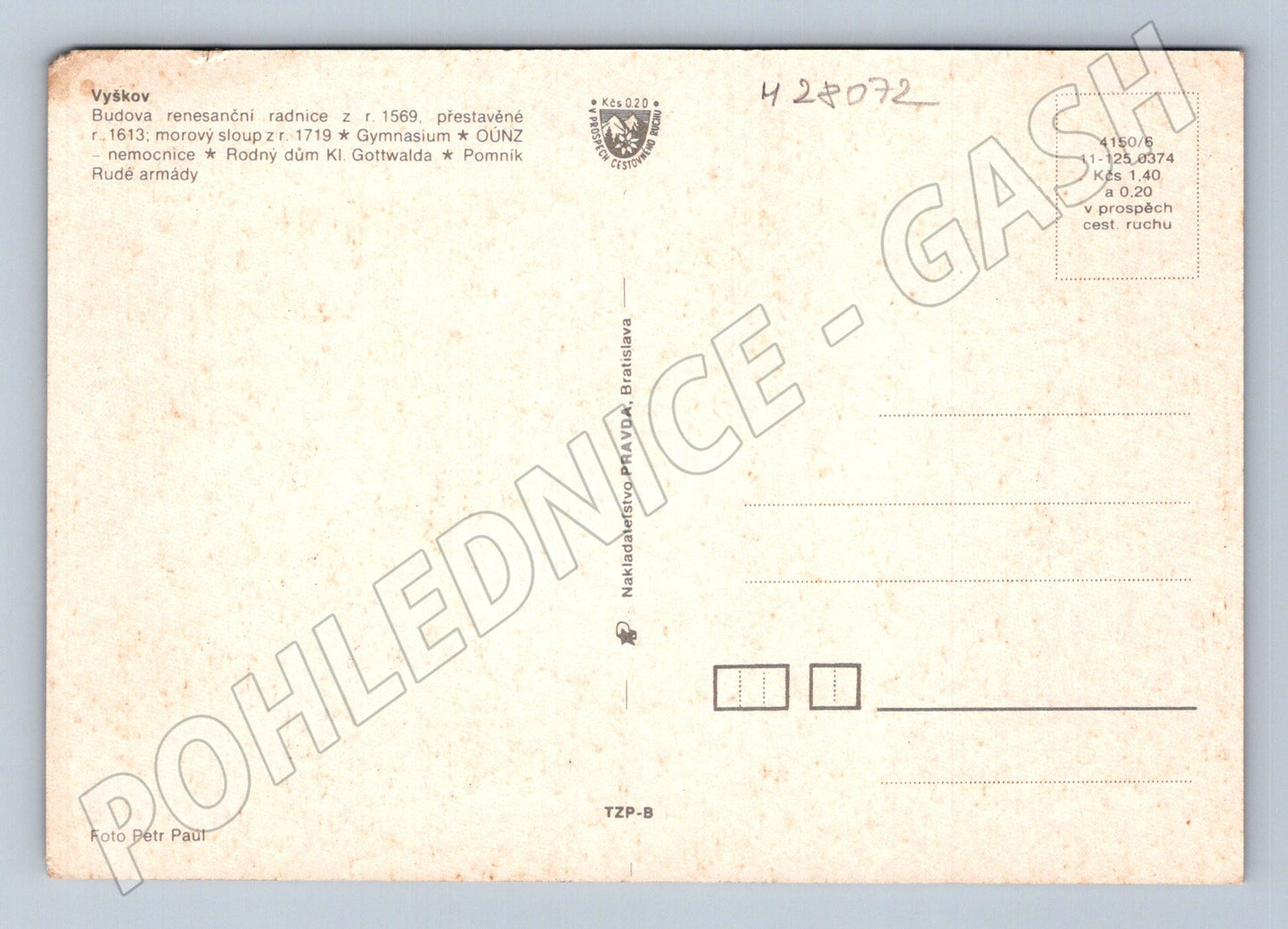 Pohlednice Vyškov různé pohledy (M28072)