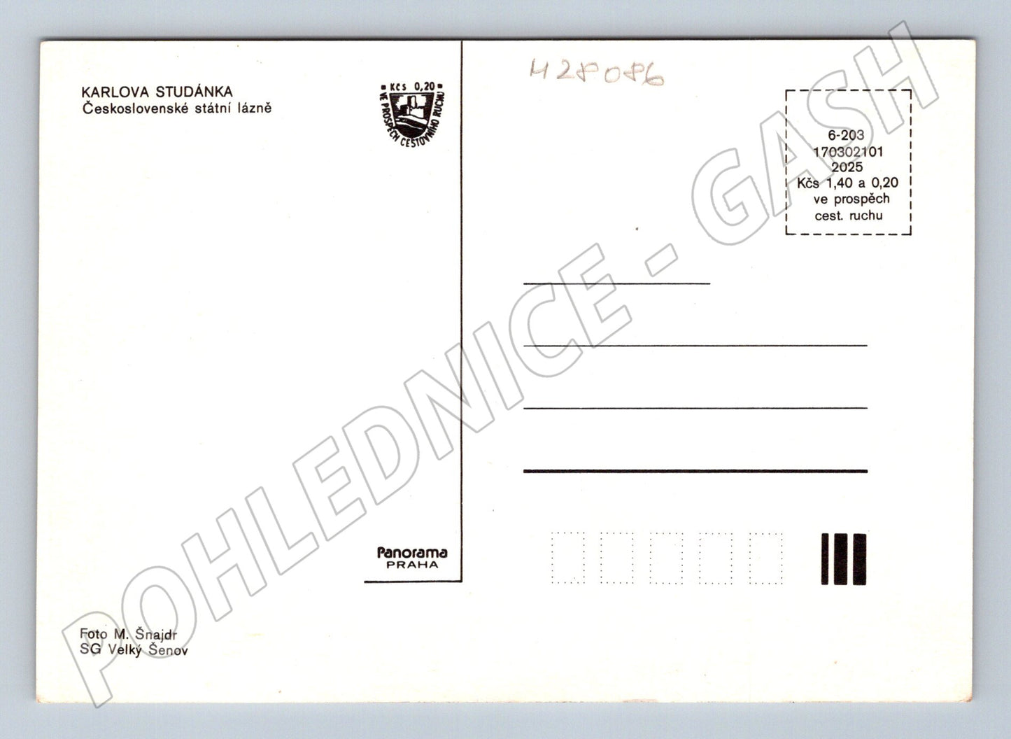 Pohlednice Karlova Studánka lázně multi-pohled (M28086)