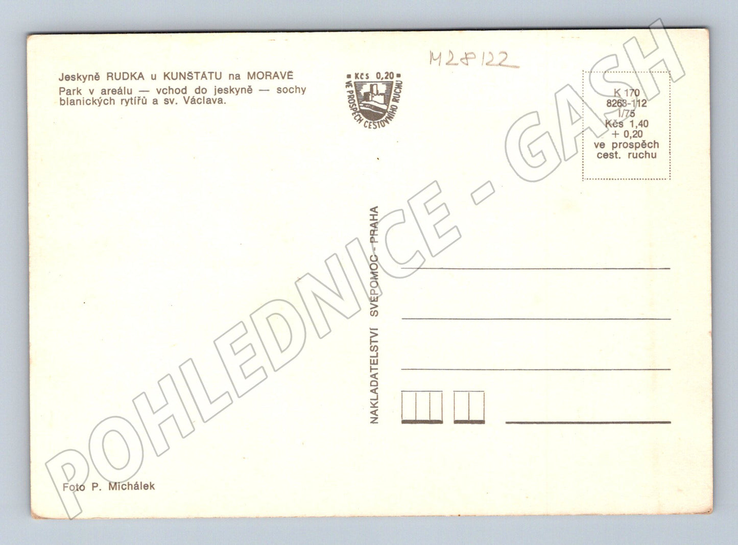 Pohlednice Rudka u Kunštátu na Moravě jeskyně sochy (M28122)