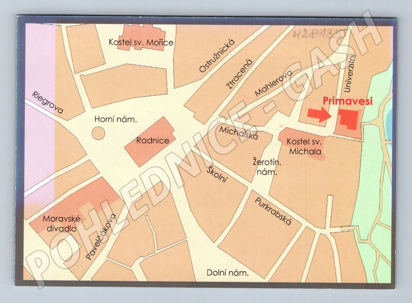 Pohlednice Olomouc restaurace PrimaVesi (M28135)