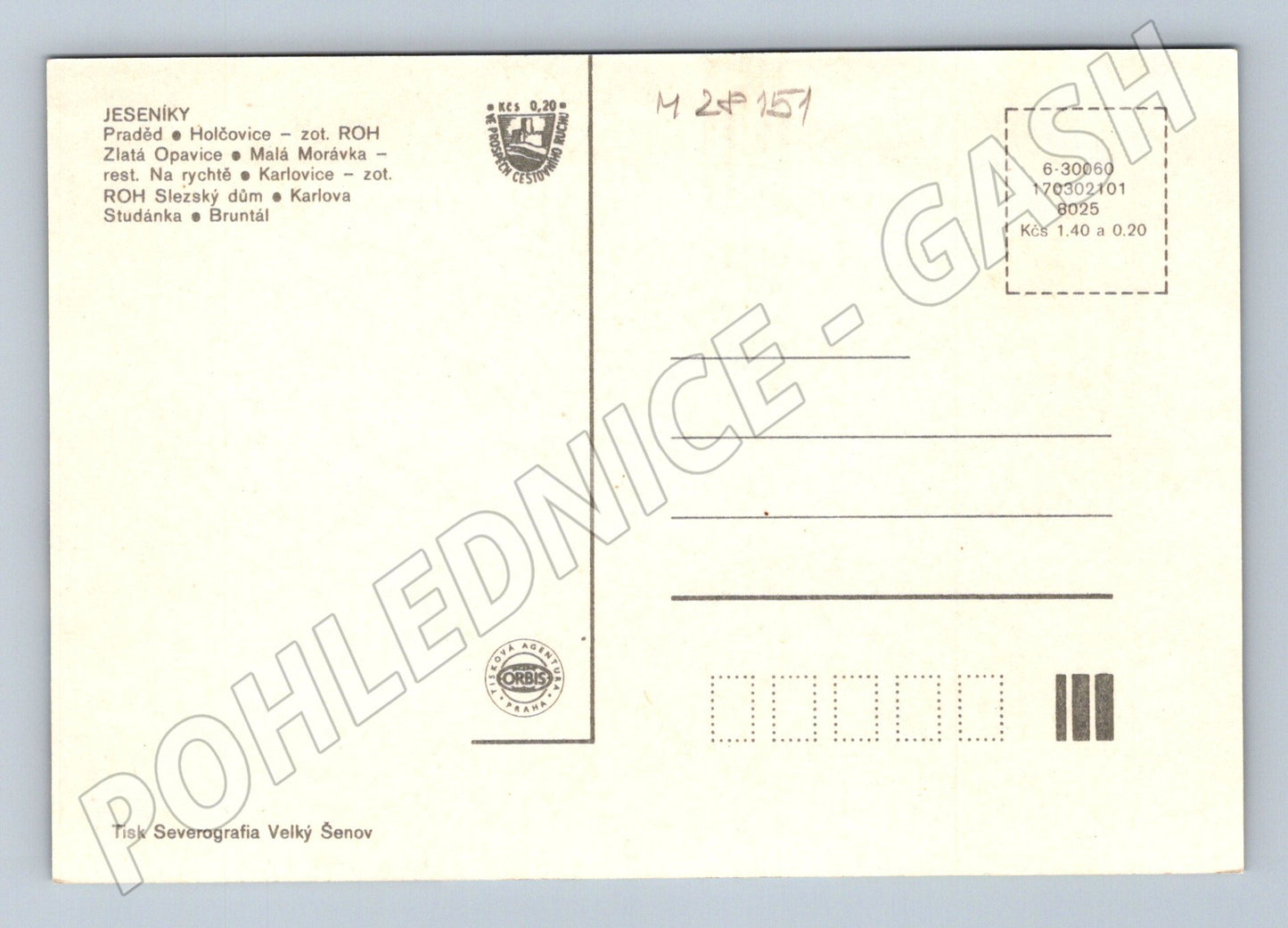 Pohlednice Jeseníky koláž motivů (M28151)