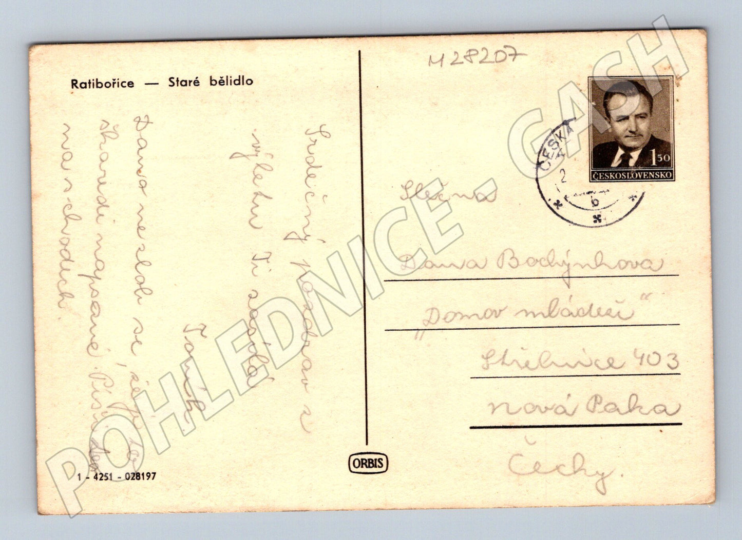 Pohlednice Ratibořice Staré bělidlo 195x (M28207)