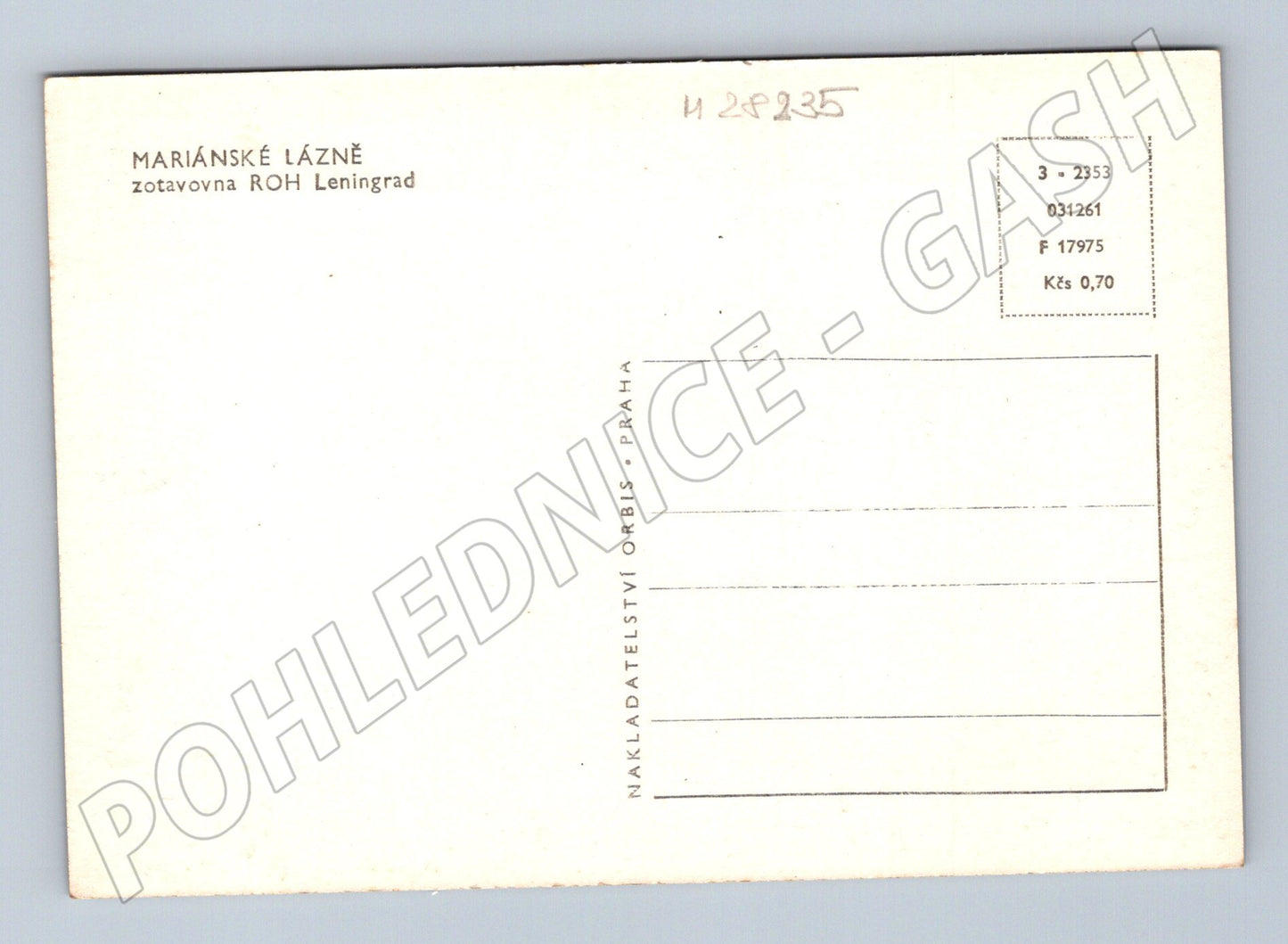Pohlednice Mariánské Lázně zotavovna ROH Leningrad (M28235)