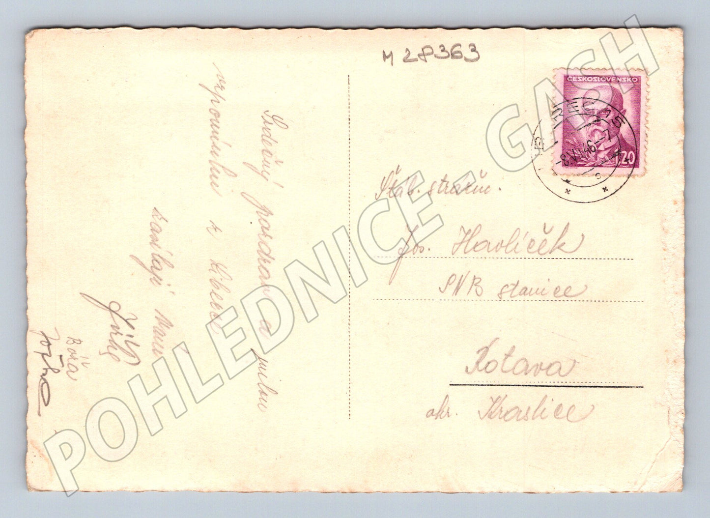 Pohlednice Liberec více záběrů 1940s (M28363)