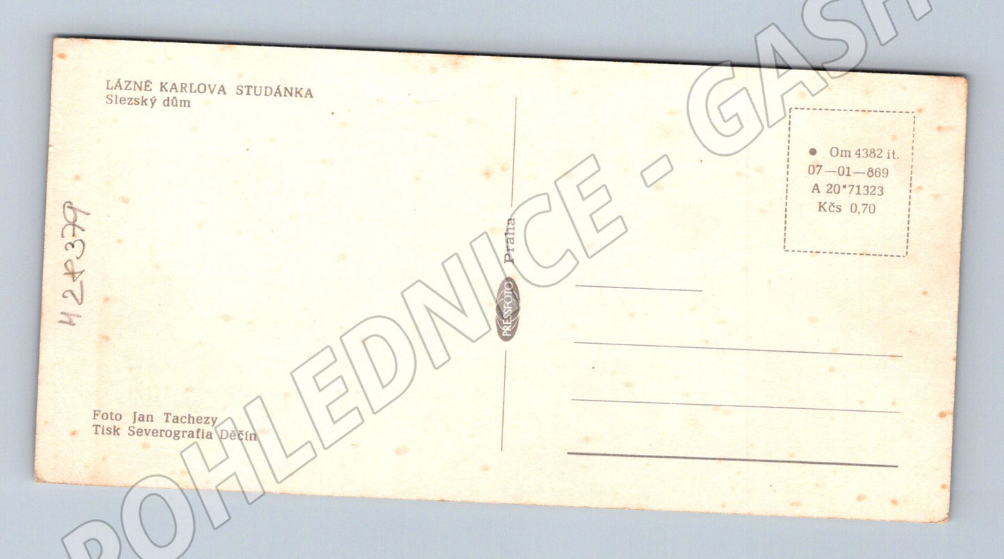 Pohlednice Karlova Studánka Slezský dům (M28379)