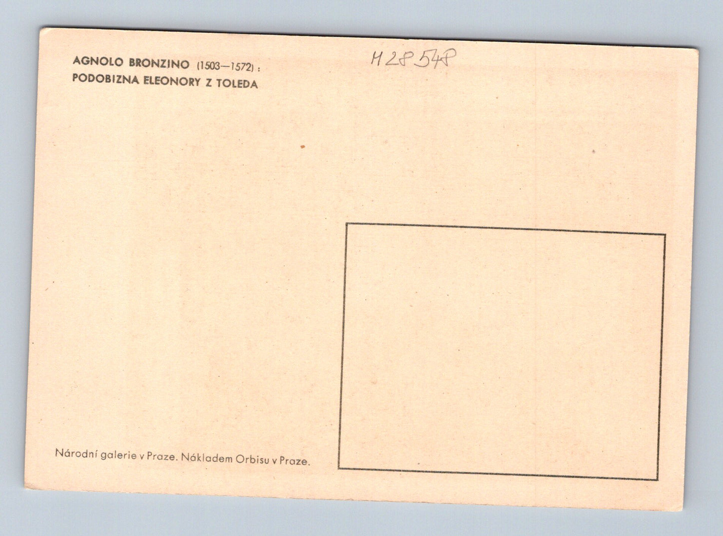 Pohlednice Národní galerie Podobizna Eleonory z Toleda (M28548)