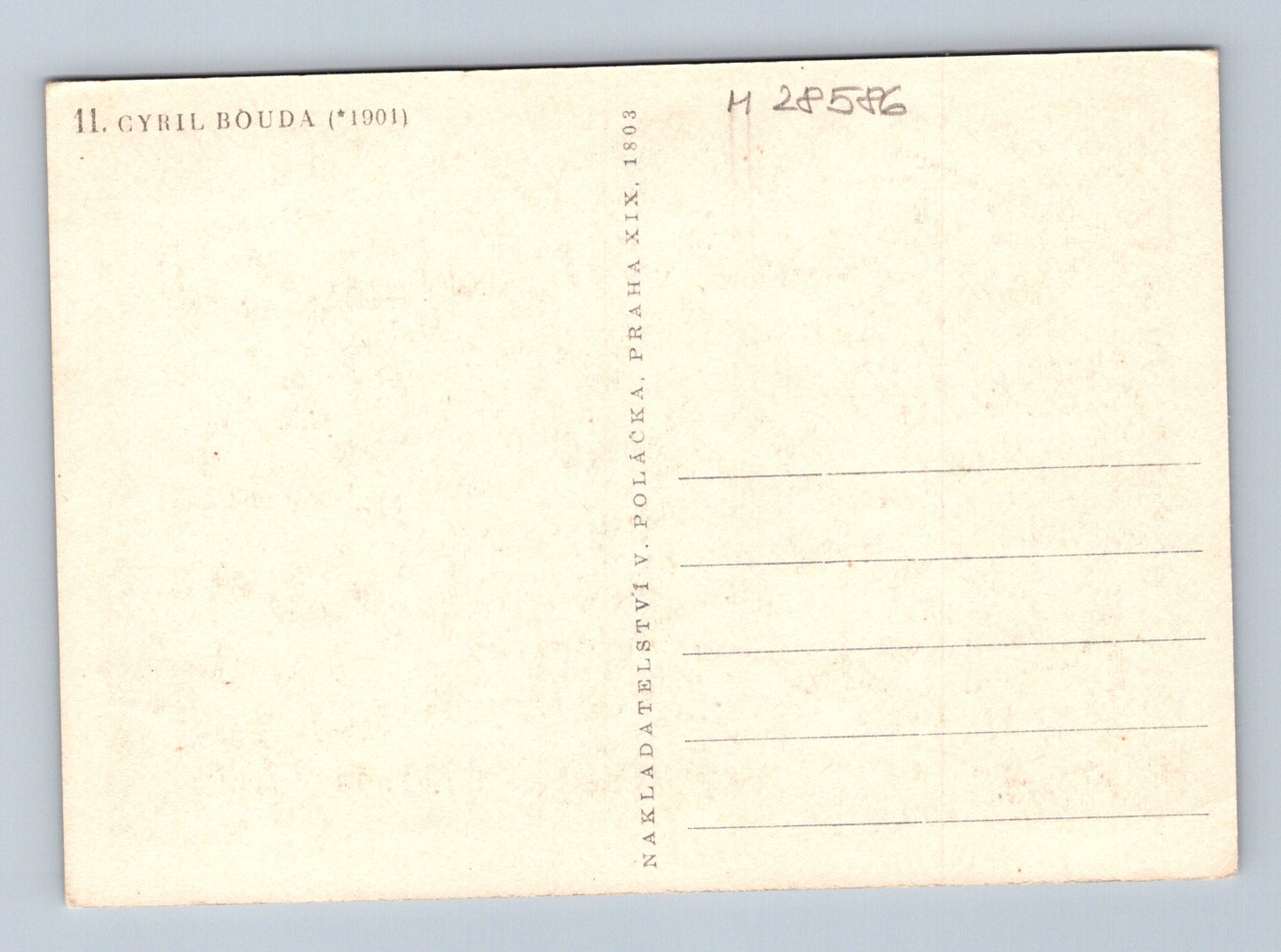 Pohlednice Cyril Bouda umělecká grafika (M28586)