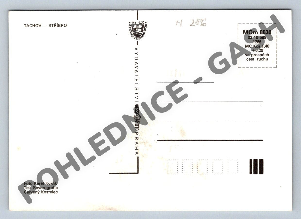 Pohlednice Tachov – Stříbro, víceobrázková pohlednice (M286)