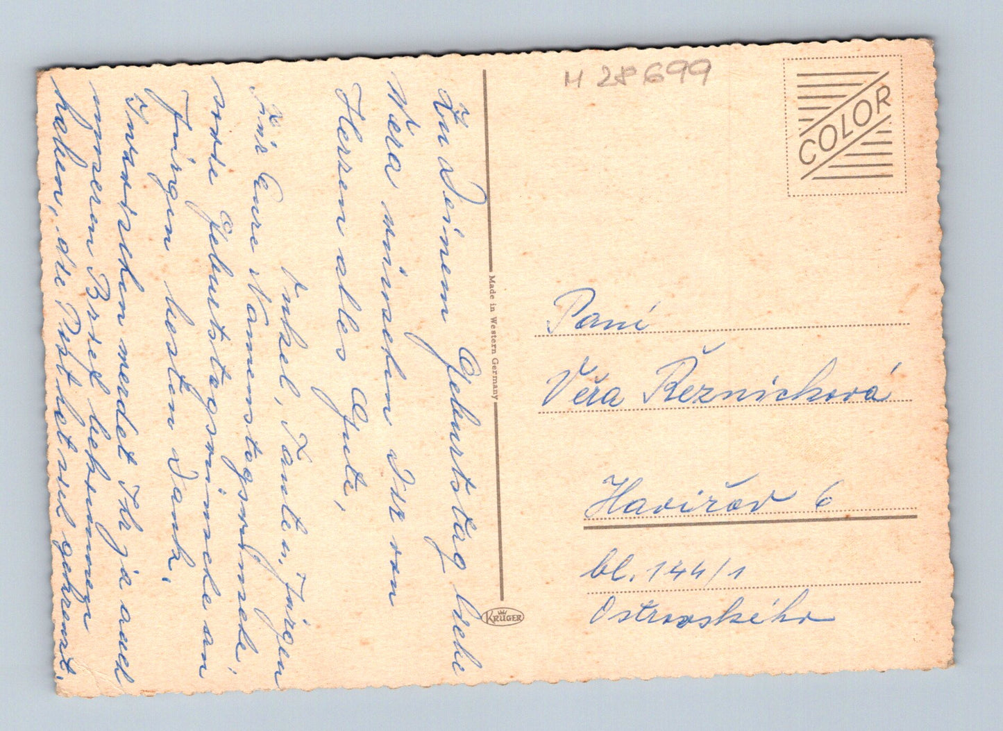 Pohlednice blahopřání květiny (M28699)
