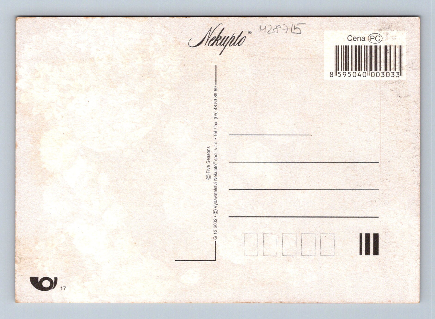 Pohlednice kytice květin Gratulujeme (M28715)