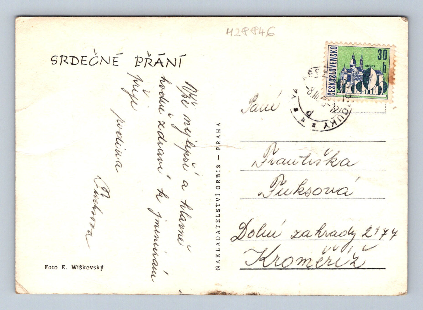 Pohlednice Květiny 1947 (M28846)
