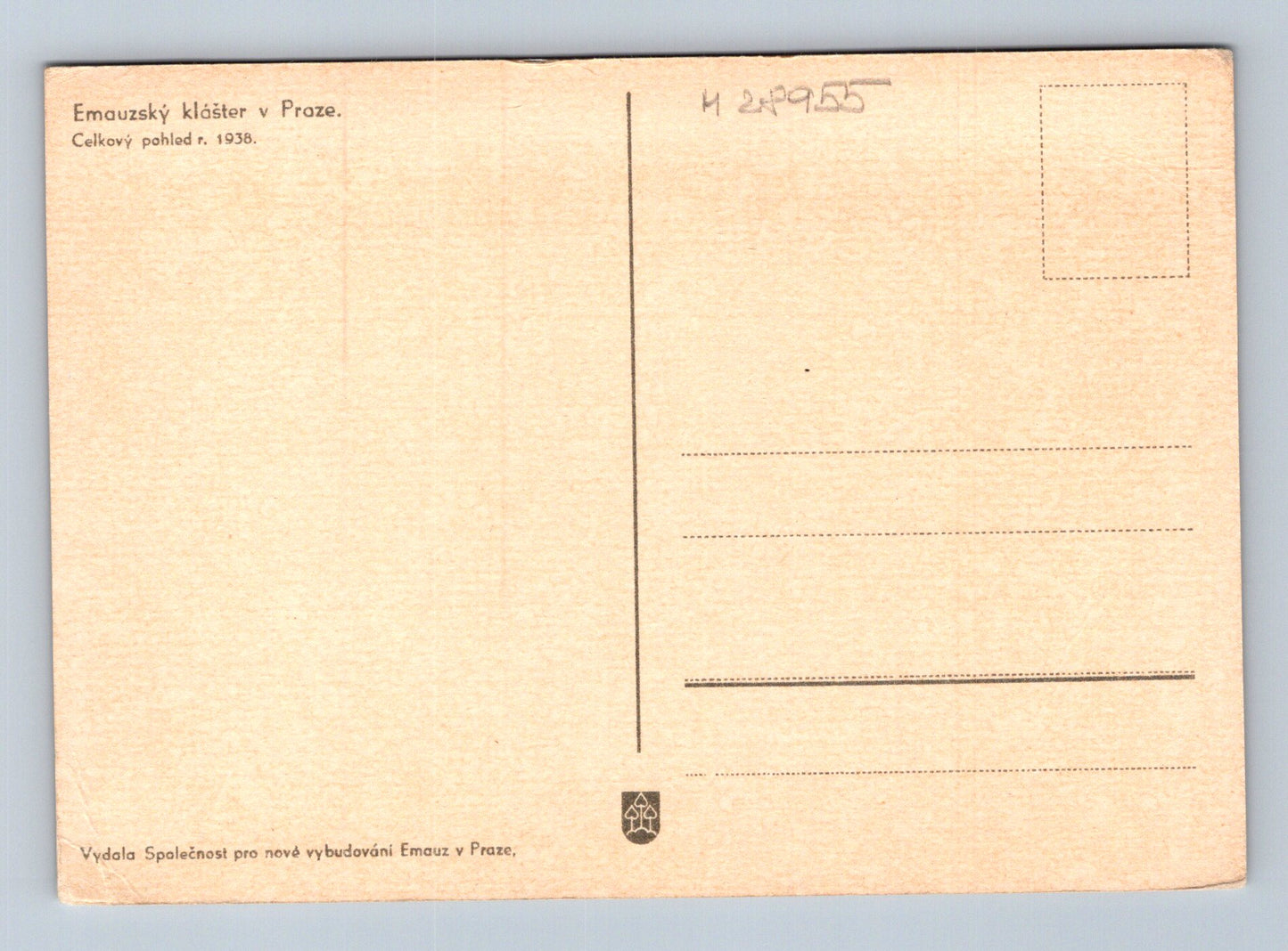 Pohlednice Emauzský klášter Praha 1938 (M28955)