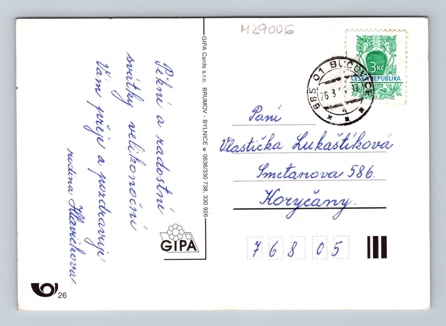 Pohlednice Veselé velikonoce (M29006)