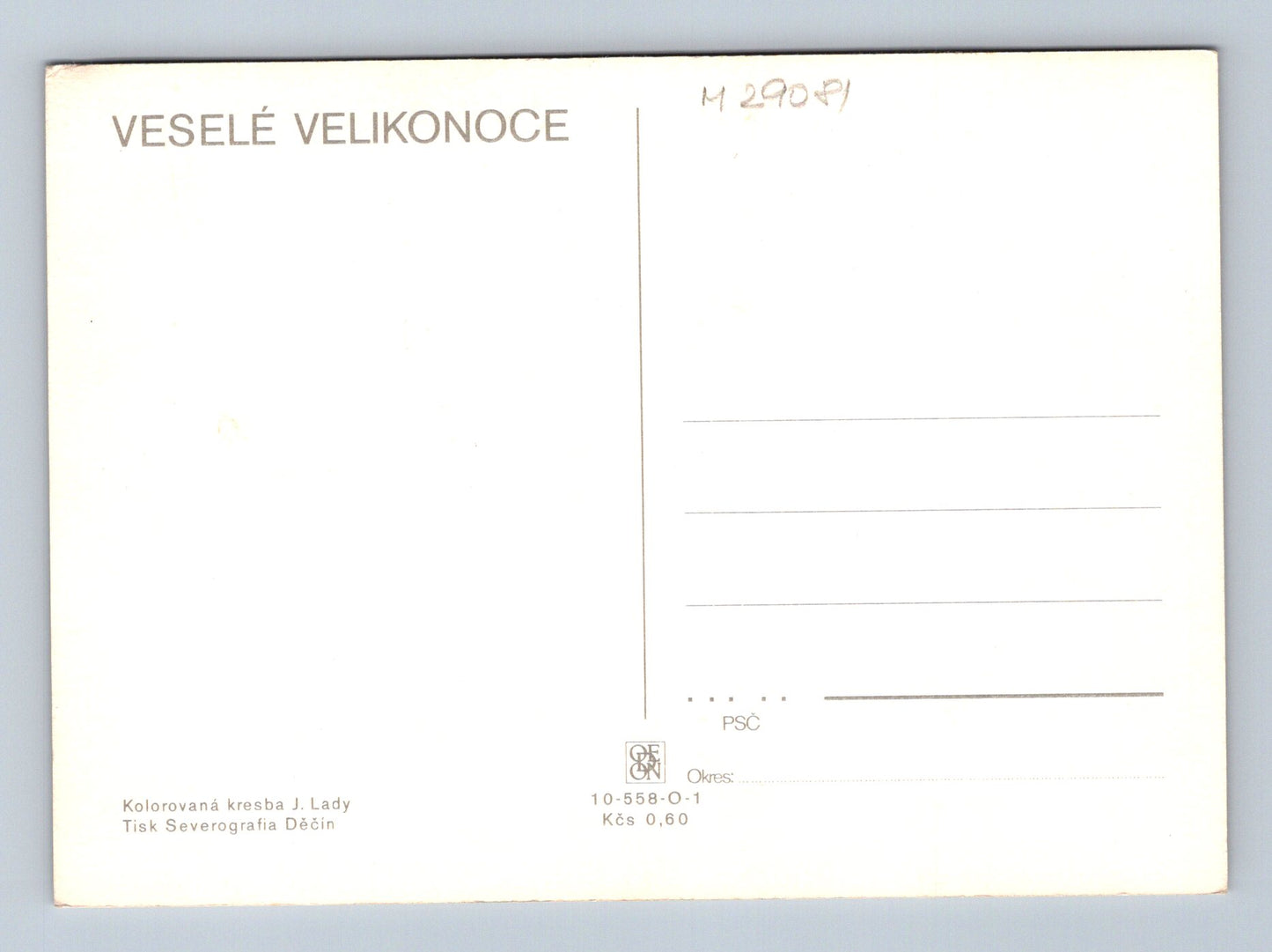 Pohlednice Velikonoce Josef Lada krajina 1939 (M29081)