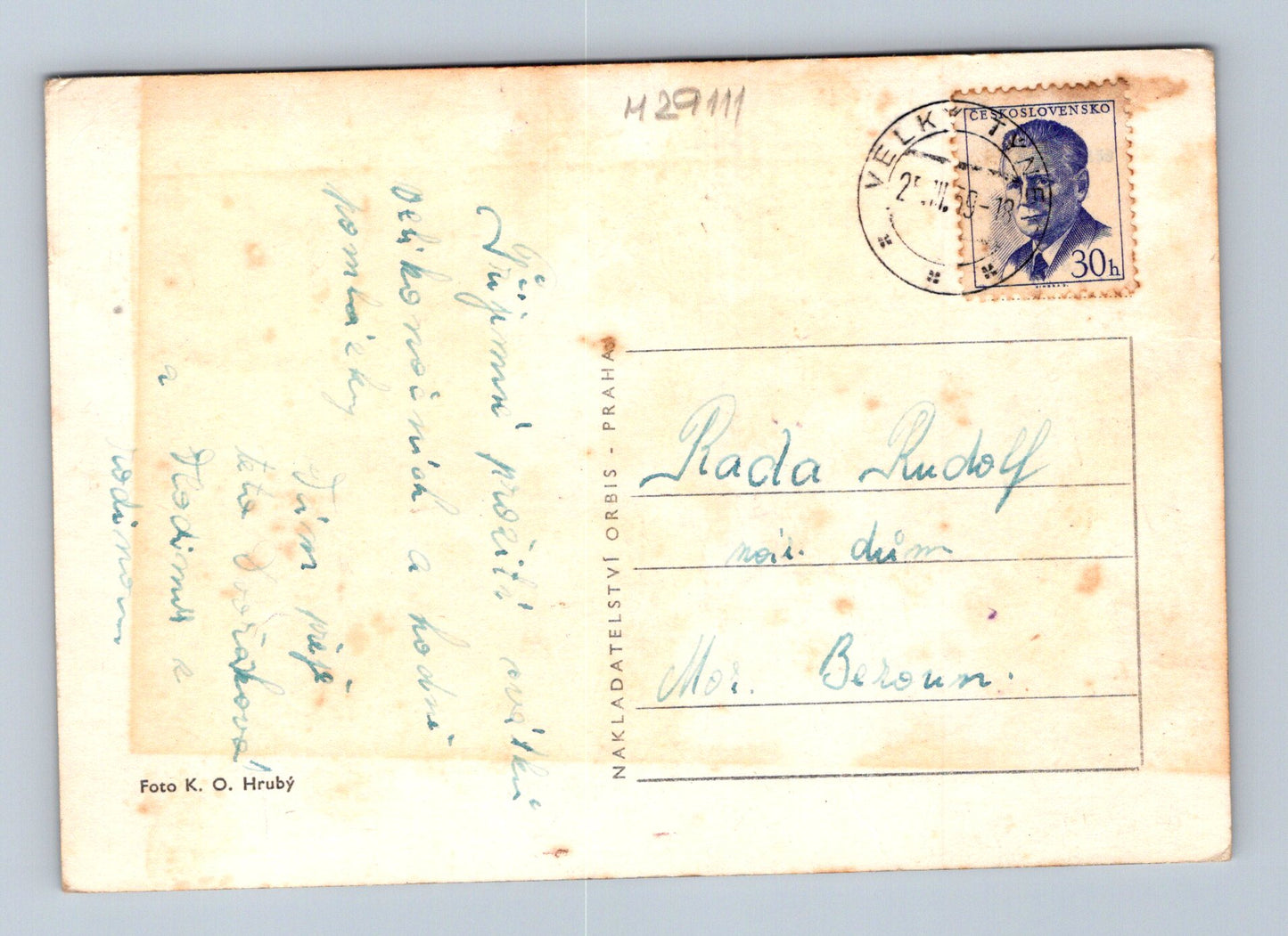 Pohlednice Velikonoce děti harmonika 1941 (M29111)