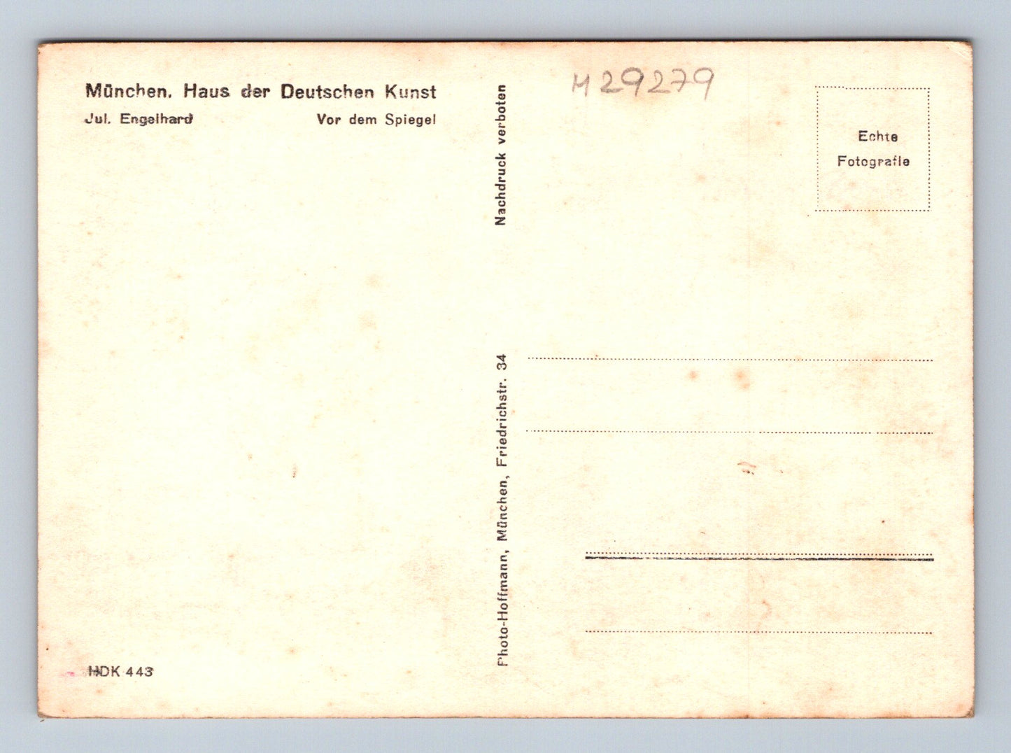 Pohlednice Německo Mnichov Vor dem Spiegel (M29279)