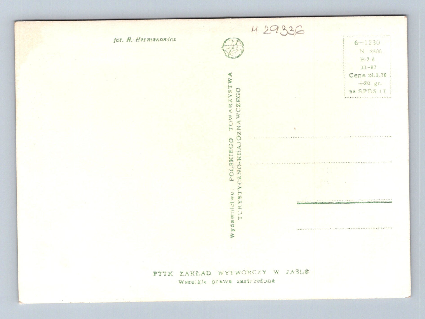 Pohlednice Polsko Krakov koláž památek 1970 (M29336)