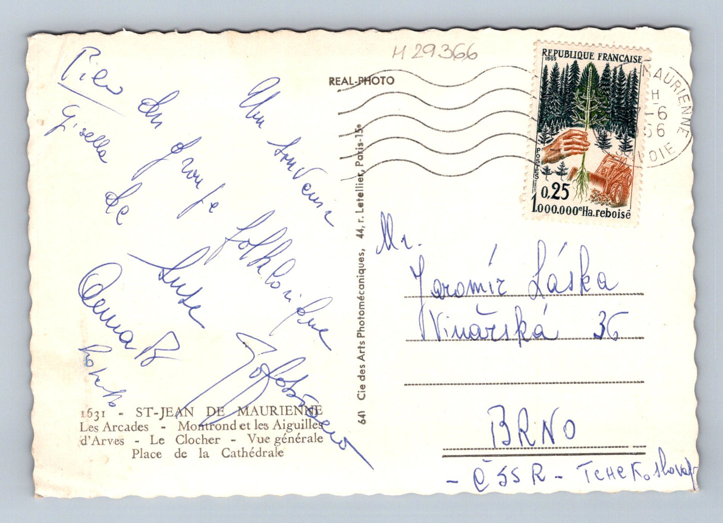 Francie St-Jean-de-Maurienne kombinovaný pohled 1956 (M29366)