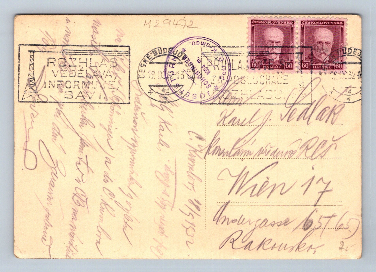 Pohlednice Rakousko Alpy Dachsteingruppe 1929 (M29472)