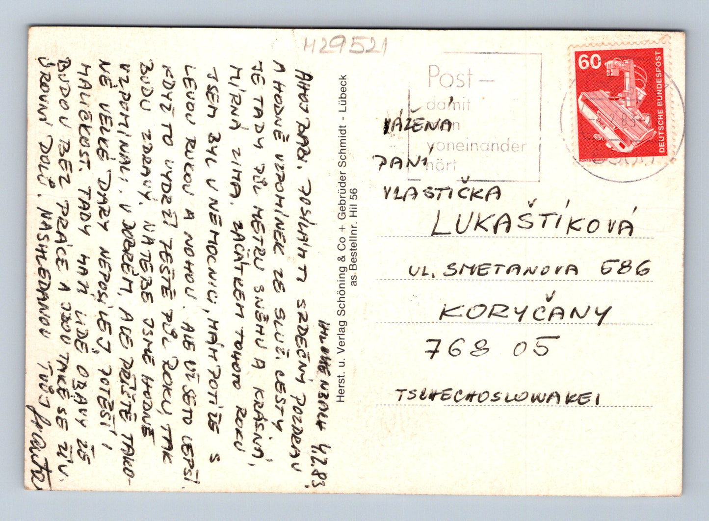 Pohlednice Německo Hilchenbach 4 motivy c.1970 (M29521)