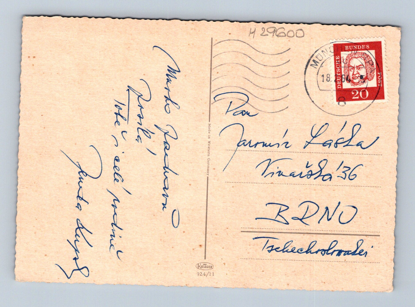 Pohlednice Německo Mnichov různé pohledy 1960 (M29600)