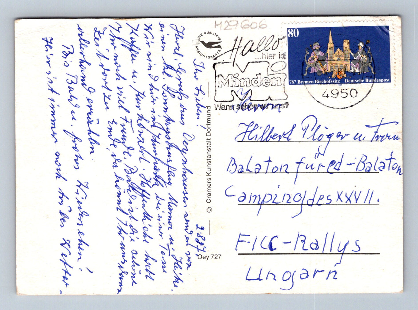 Pohlednice Německo Bad Oeynhausen různé motivy 1982 (M29606)