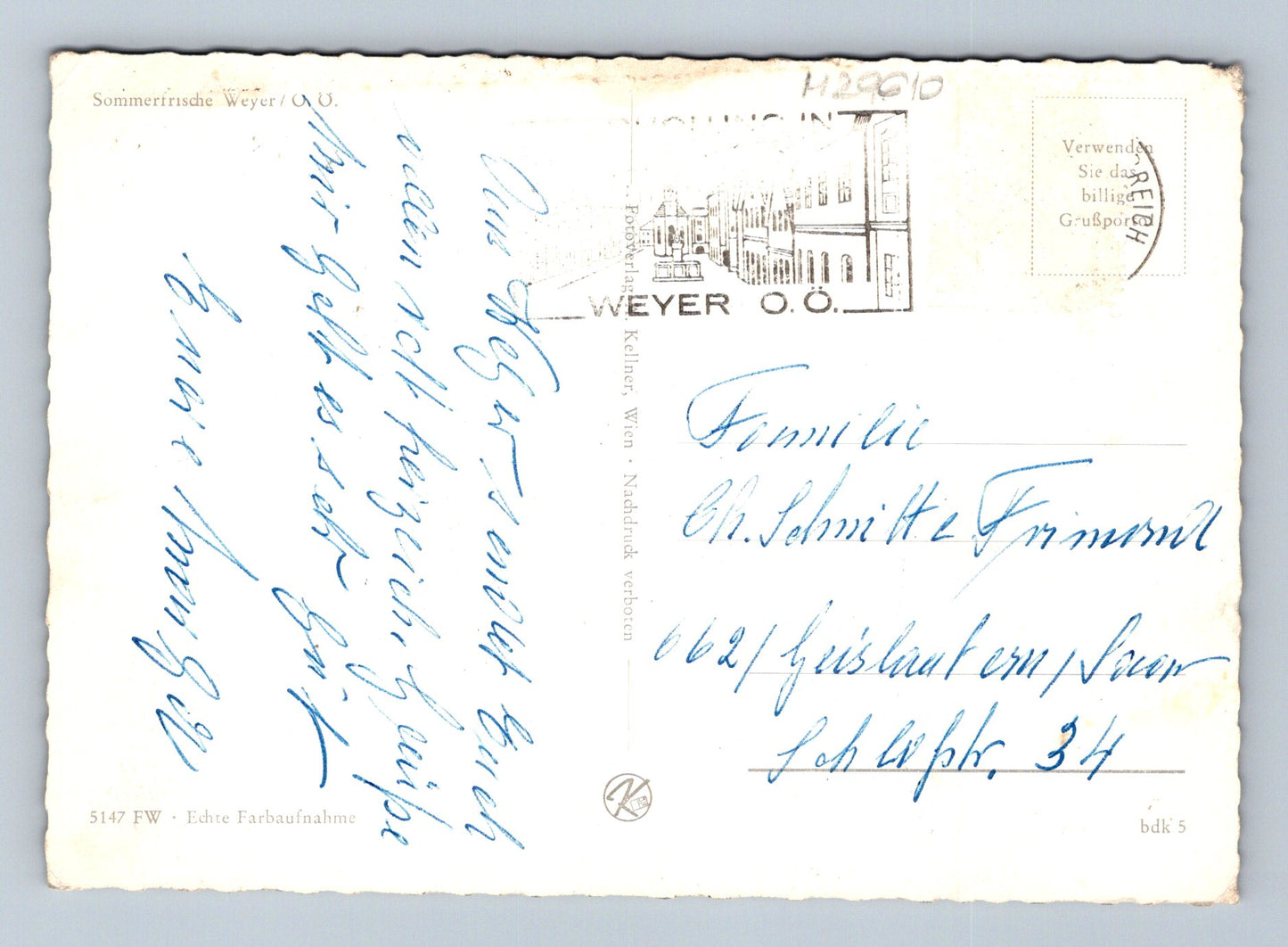 Pohlednice Rakousko Weyer pohled na obec (M29610)