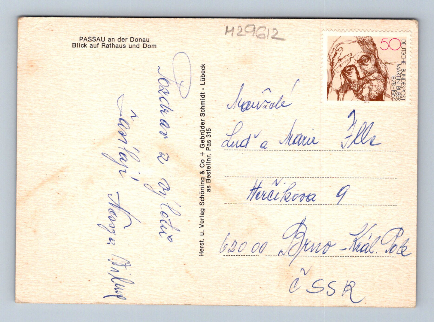 Pohlednice Německo Passau radnice a dóm (M29612)