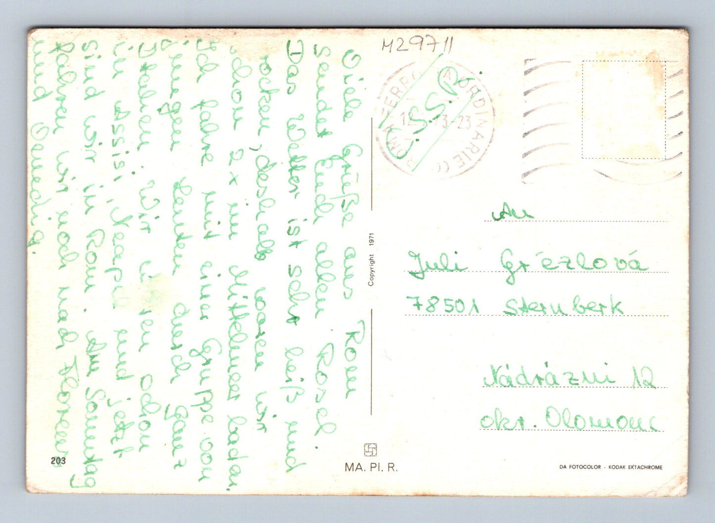 Pohlednice Itálie Řím vícepohled 1973 (M29711)
