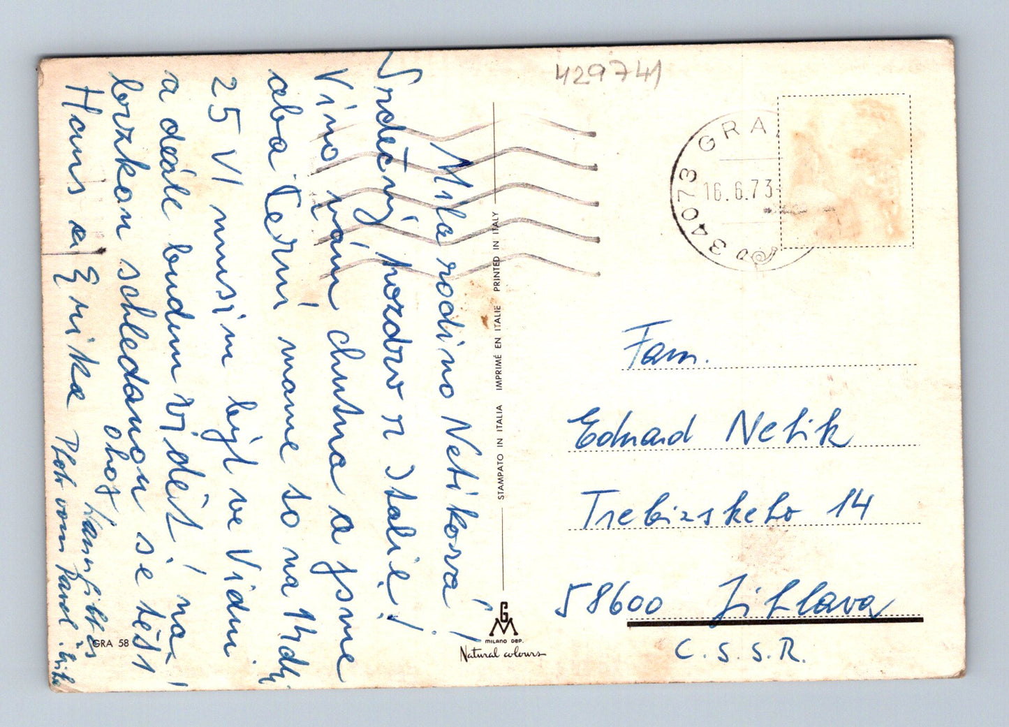 Pohlednice Itálie Grado souvenir 1973 (M29741)