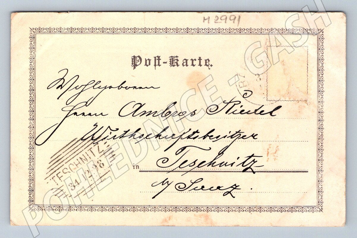 Pohlednice etnografický motiv 1899 (M2991)