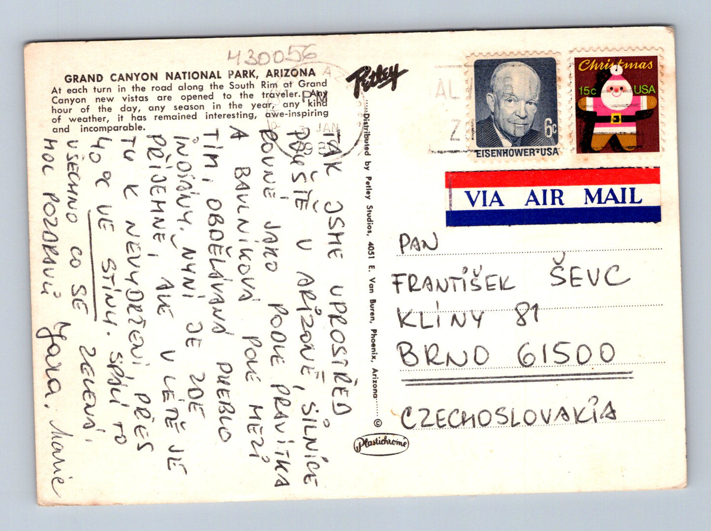 Pohlednice USA Grand Canyon 1968 (M30056)