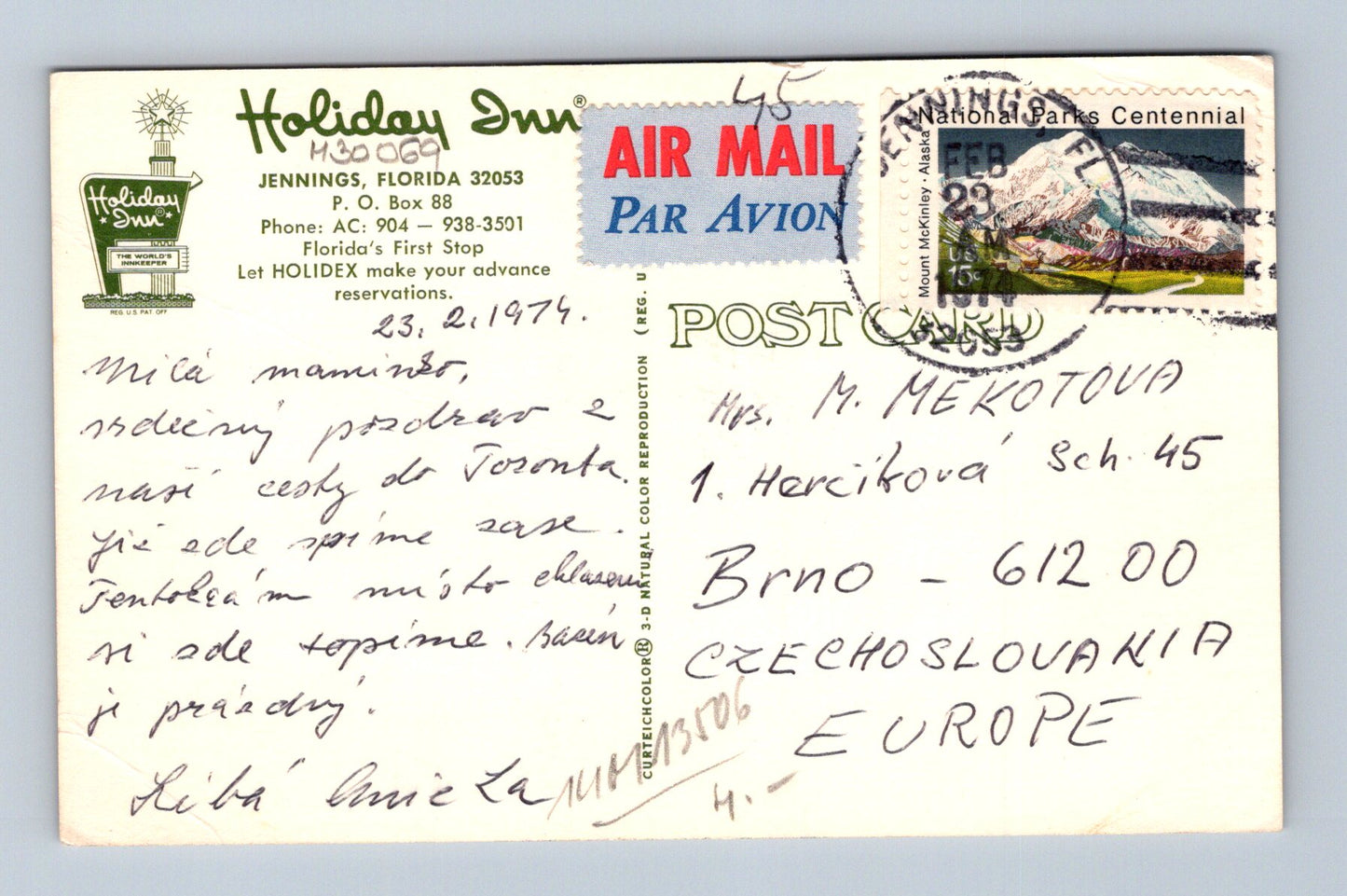 Pohlednice USA Holiday Inn bazén 1974 (M30069)
