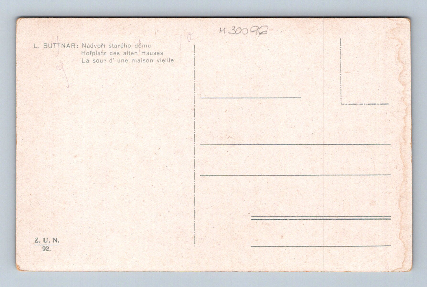 Pohlednice Nádvoří starého domu L. Suttnar (M30096)
