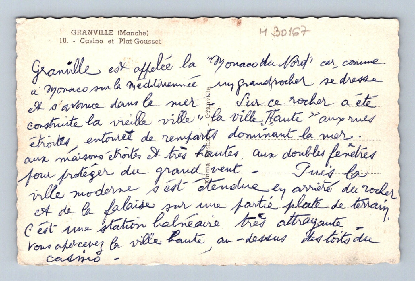 Pohlednice Francie Granville Casino a Plat-Gousset (M30167)