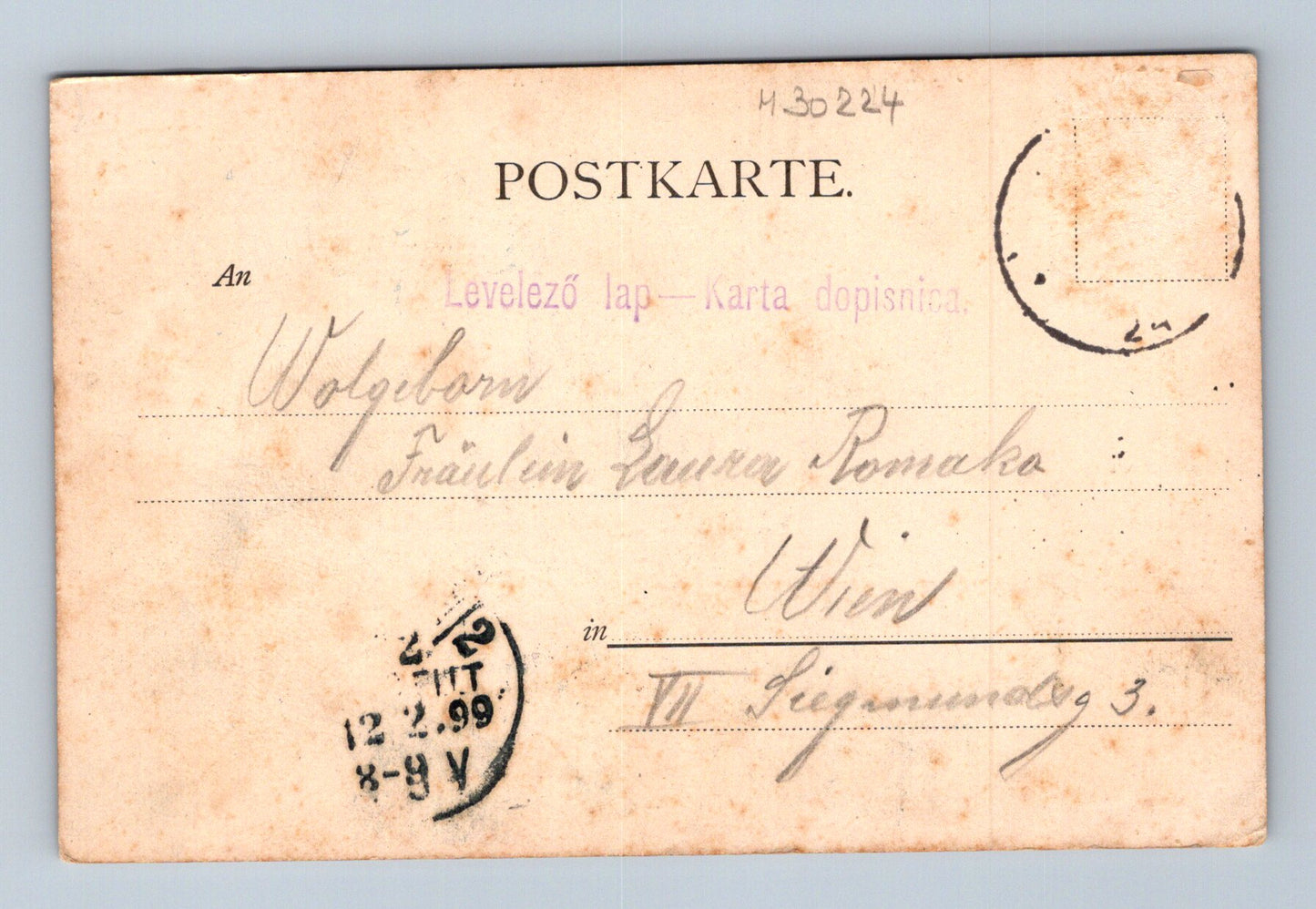 Pohlednice Rakousko Liebesworte žena 1899 (M30224)