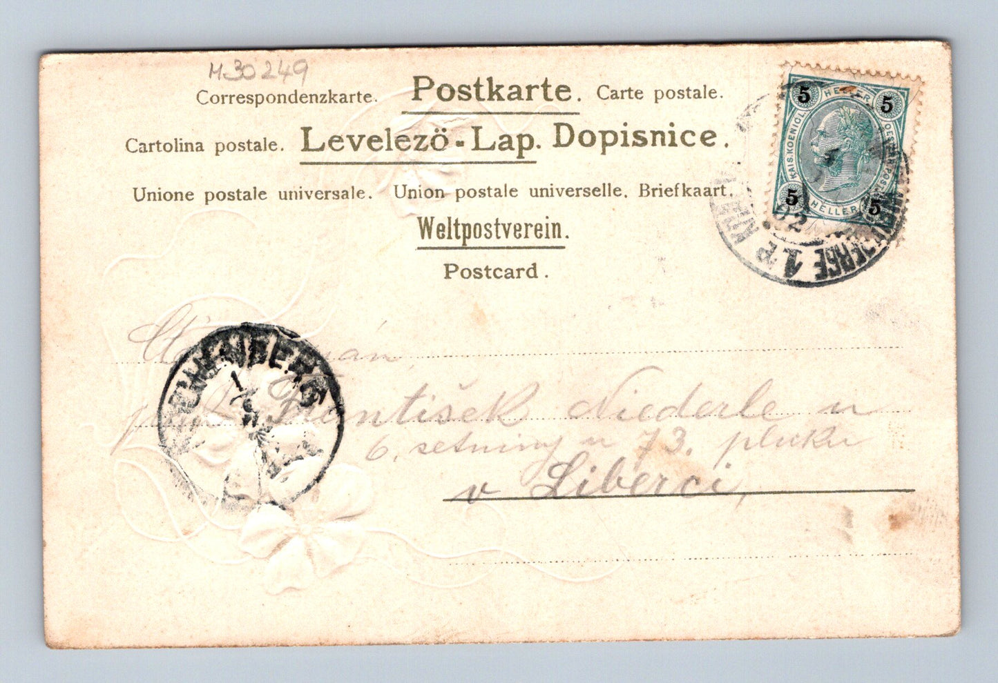 Pohlednice Žena v klobouku s květinami kolem 1914 (M30249)
