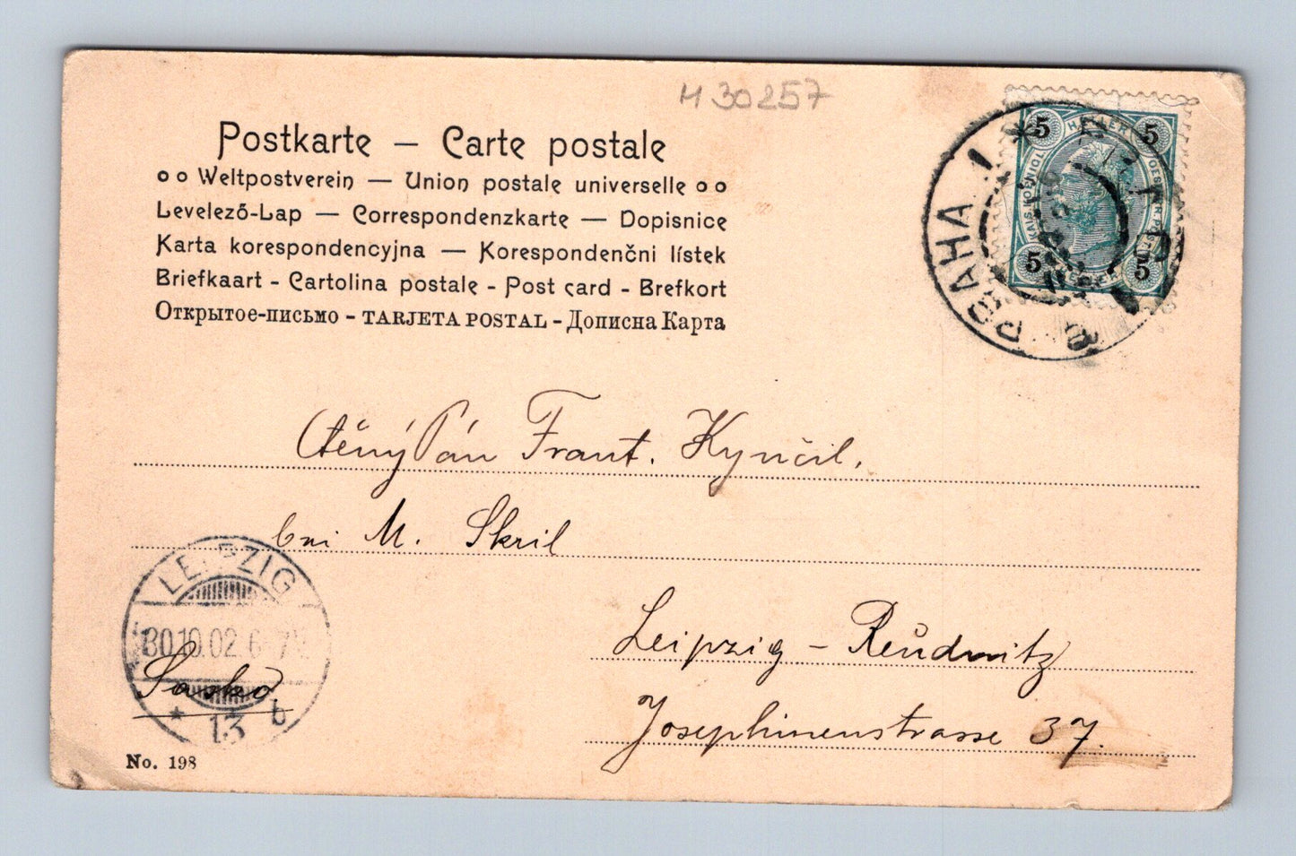 Pohlednice secesní žena motýlí křídla 1907 (M30257)