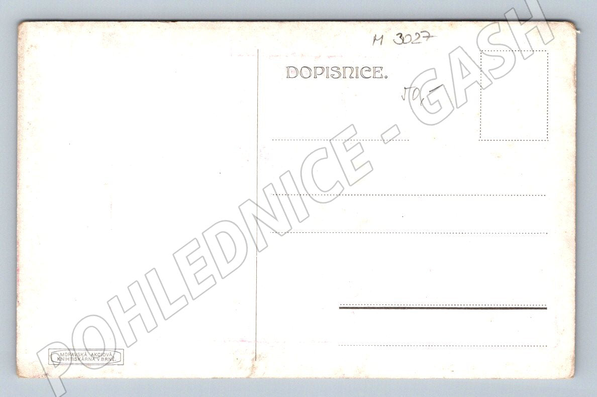 Pohlednice lidové kroje Morava etnografie (M3027)