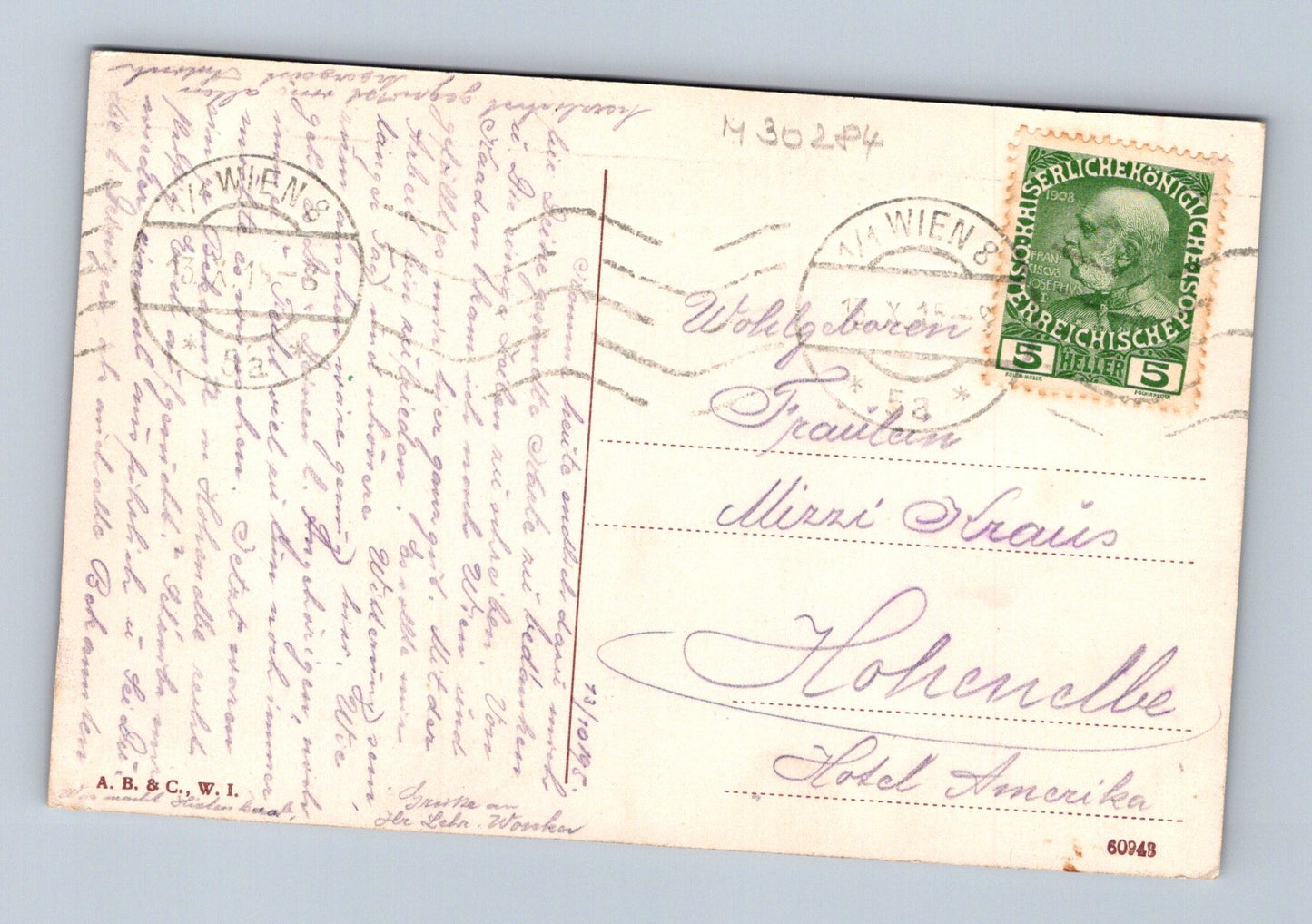Pohlednice Rakousko Vídeň Universität 1908 (M30284)