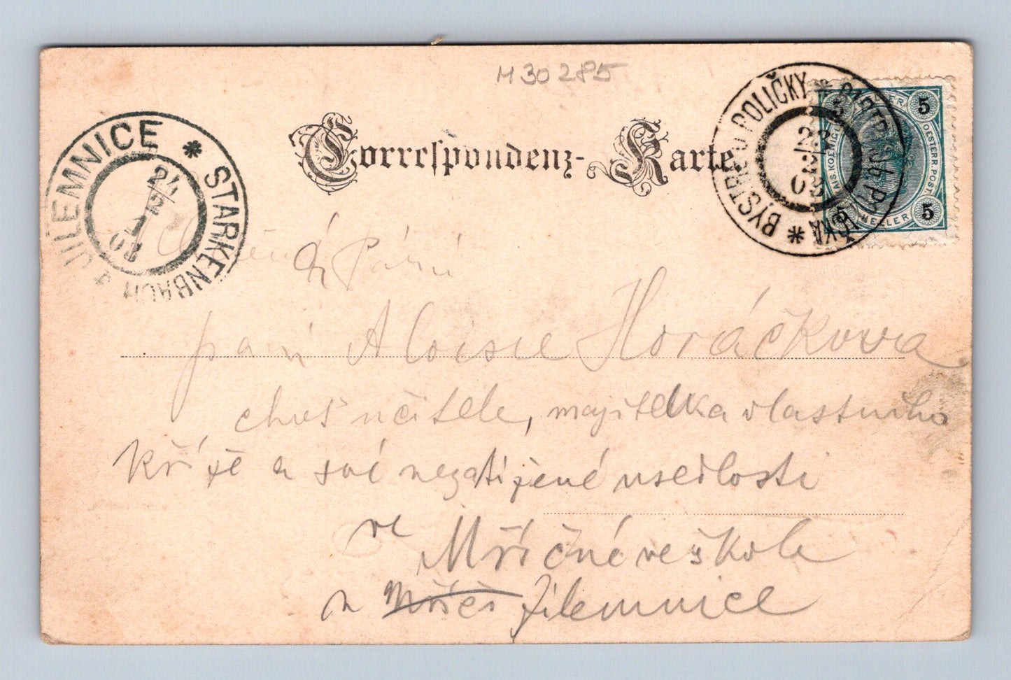 Pohlednice Bystrá u Poličky celkový pohled 1912 (M30285)