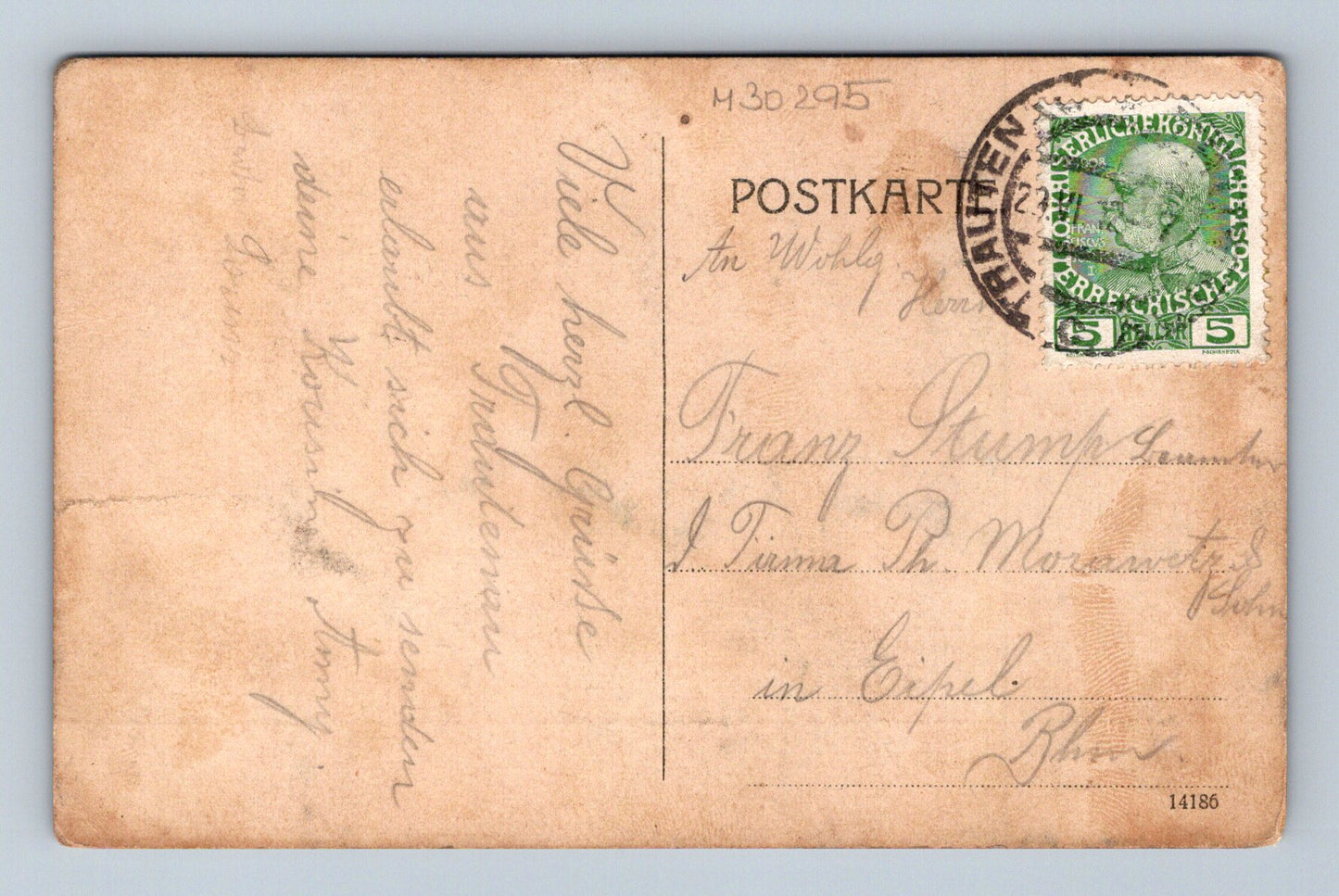Trutnov vilová čtvrť s protestantským kostelem 1907 (M30295)
