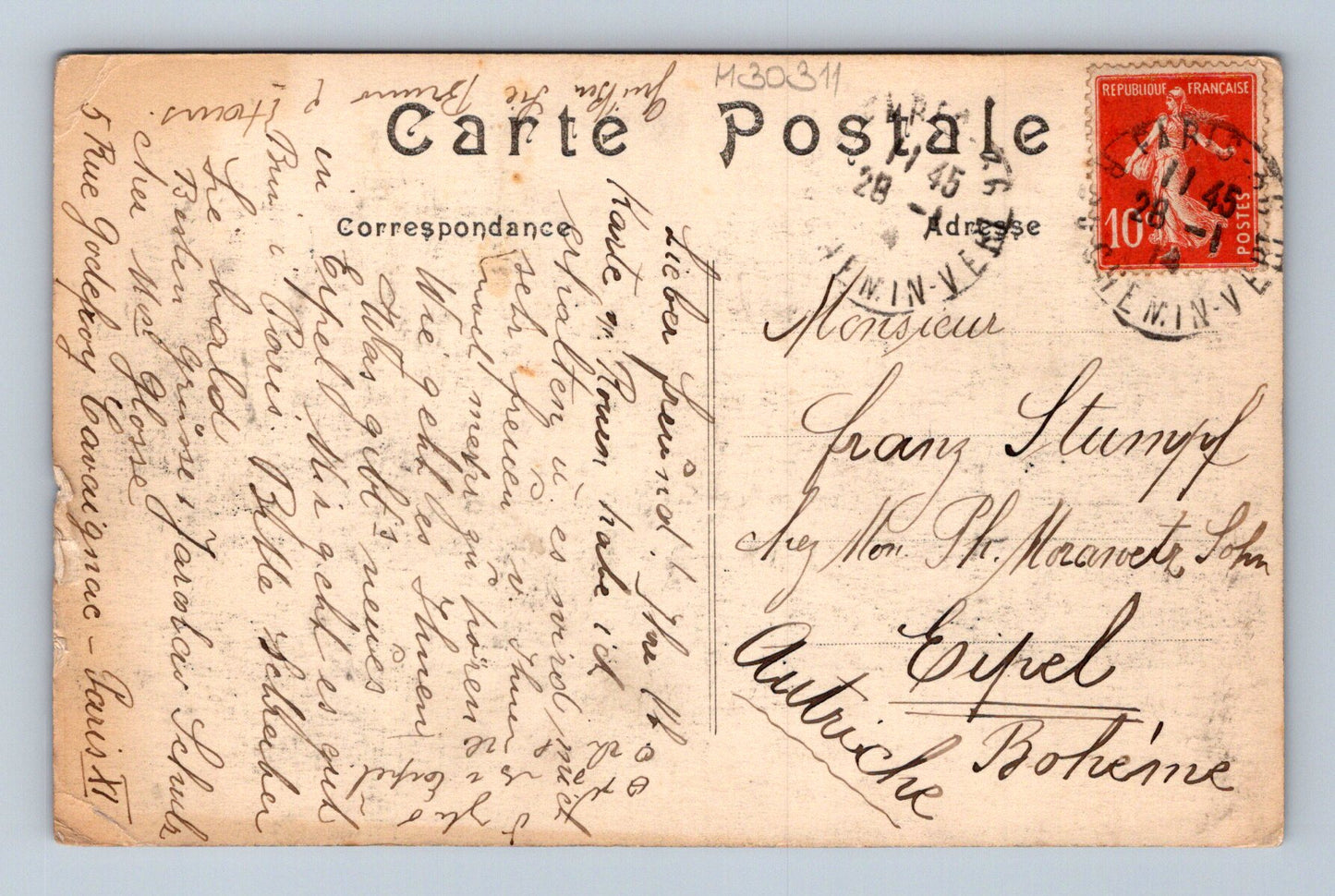 Pohlednice Francie Paříž Place du Châtelet tramvaje 1905 (M30311)