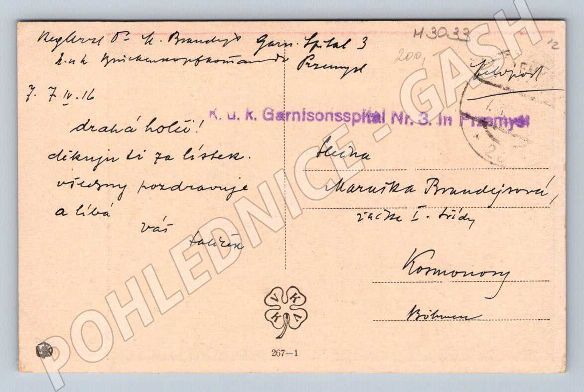 Postcard girl in traditional costume Our children 1916 (M3033)