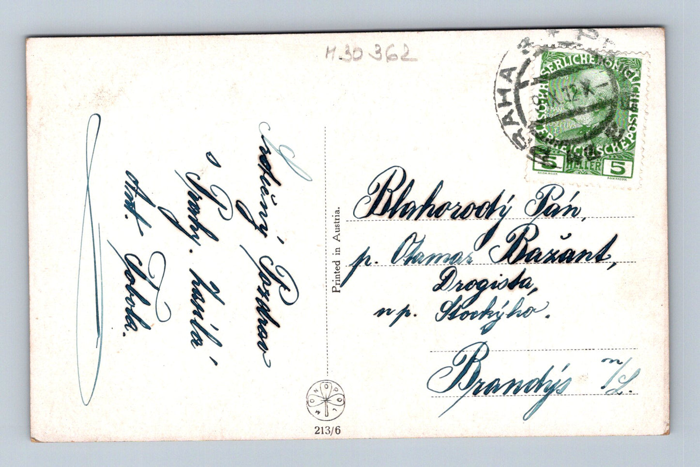Pohlednice M. Petry Portrét mladé ženy v klobouku (M30362)