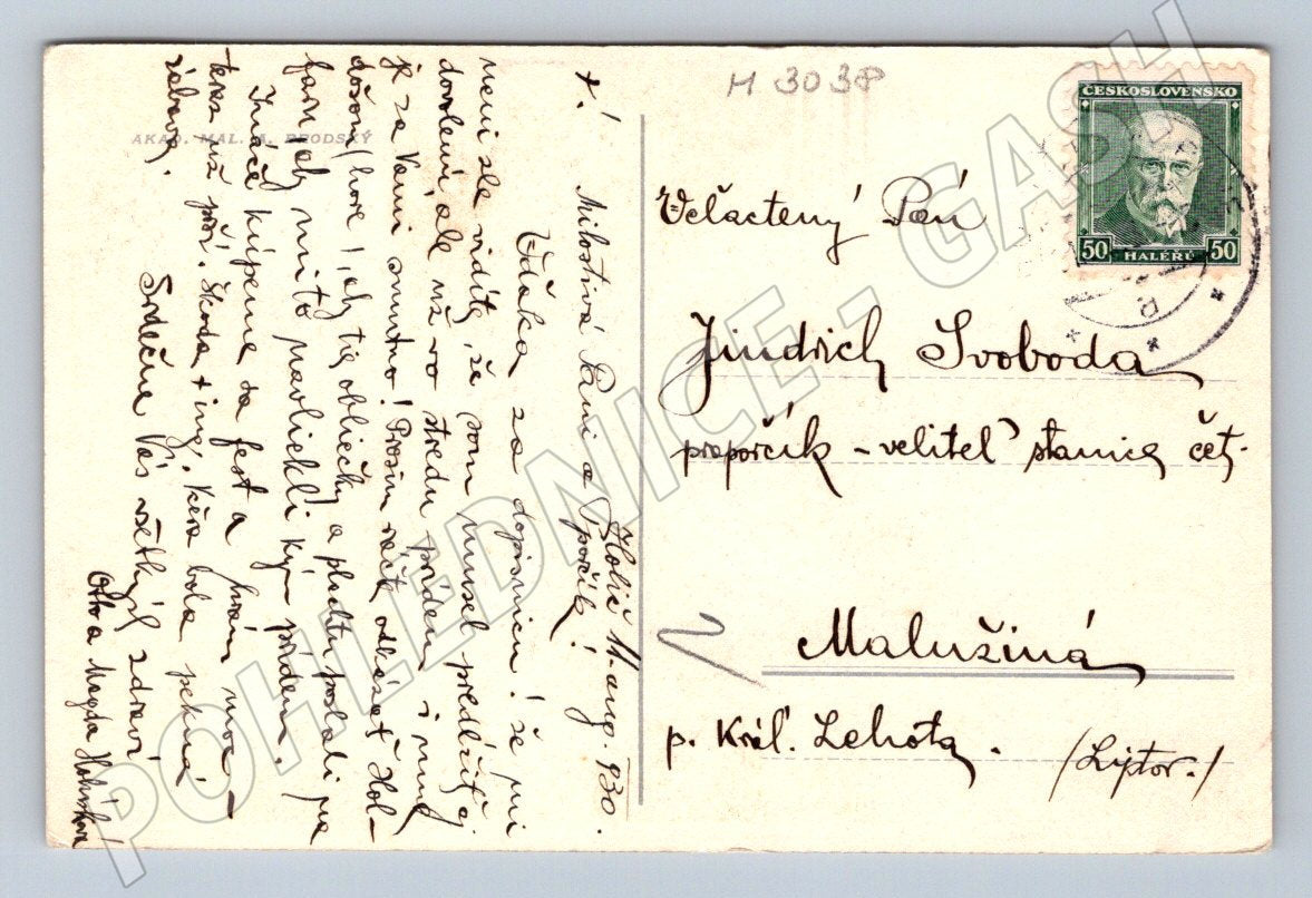 Postcard woman in traditional costume at work 1930 (M3038)