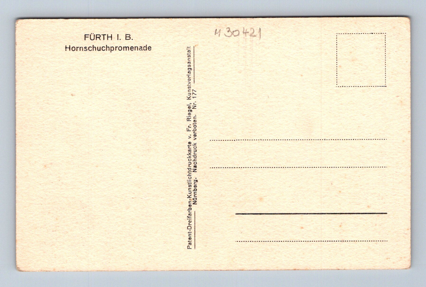Pohlednice Německo Fürth Hornschuchpromenade (M30421)