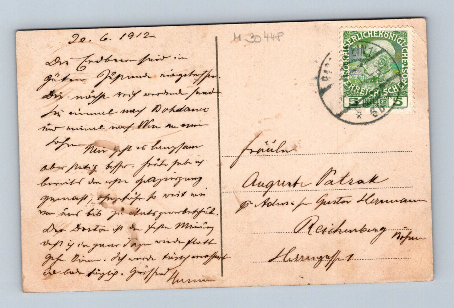 Pohlednice Rakousko Bad Gastein vodopád 1912 (M30448)