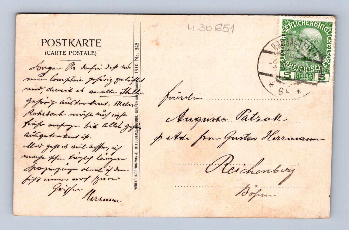 Pohlednice Rakousko Badgastein vodopád 1908 (M30651)