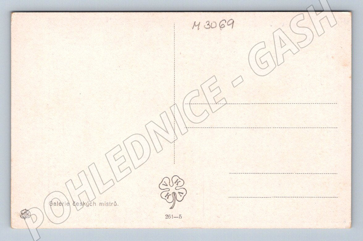 Postcard Village Beauty Josef Ženíšek Gallery of Masters (M3069)